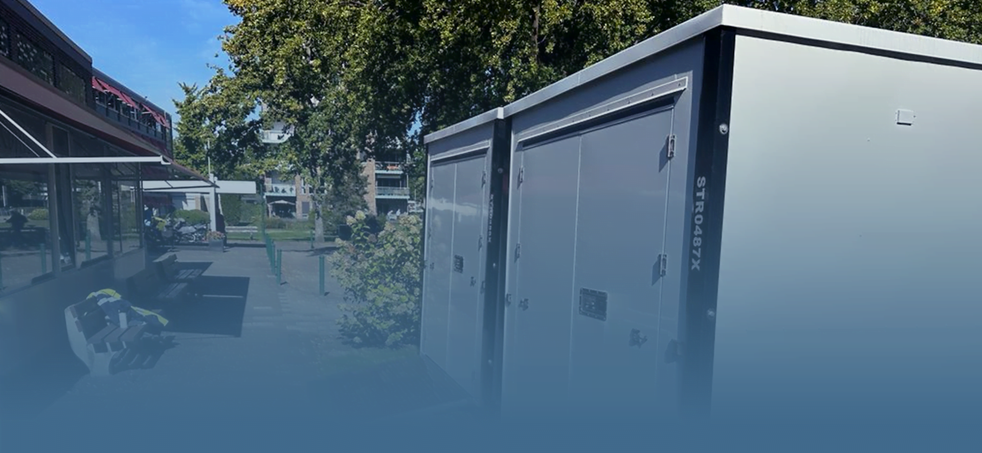 Bicycle storagecontainer STREPPEL The Storage Competitor Self Storage Park Construction Project