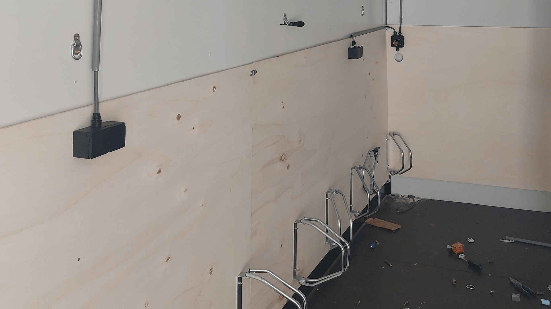 Bicycle containerconstruction process STREPPEL Fietscontainer bouwproces