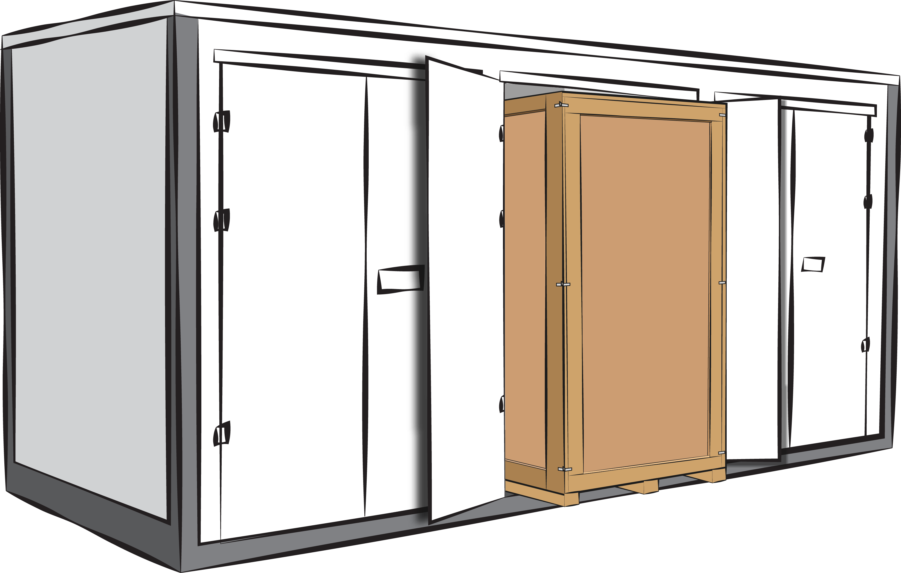 Movingcontainerillustration STREPPEL Moving container illustration