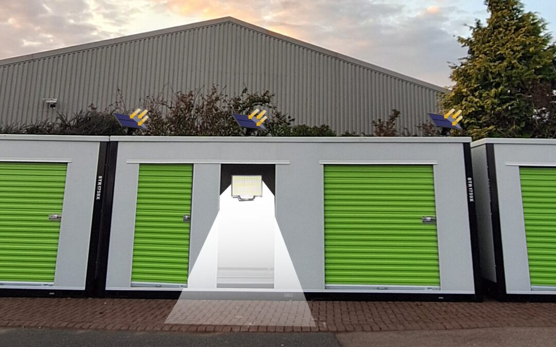 LED-verlichting op zonne-energie voor containers
